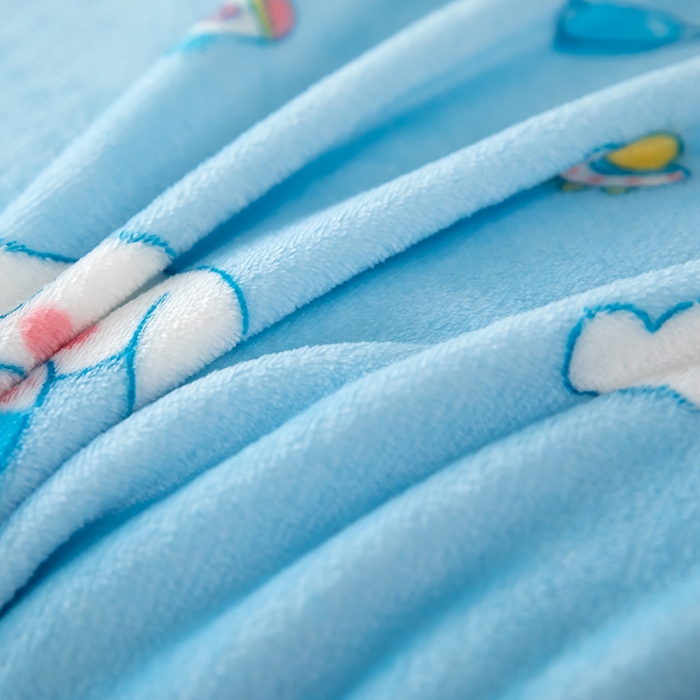 91家纺网 家纺一手货源 找家纺 侨鑫 2024新款法兰绒毛毯 长耳兔