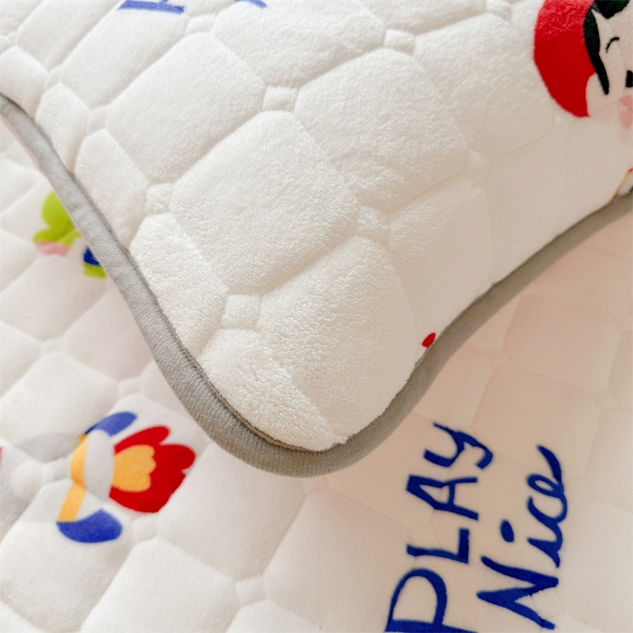 91家纺网 家纺一手货源 找家纺 迪梦思 2024新款正版授权卡通牛奶绒床垫床护垫 学生床垫床笠 巴斯乐园-床垫款