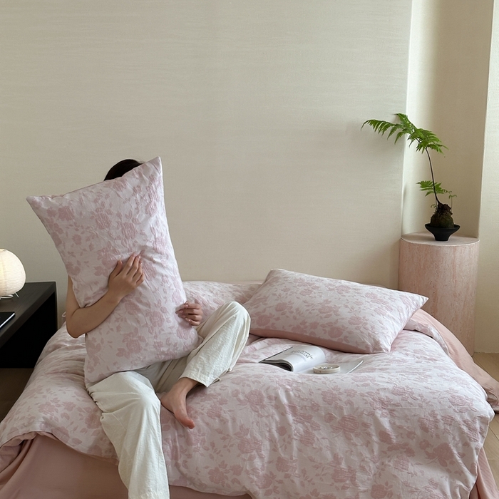 91家纺网 家纺一手货源 找家纺 （总）梦享生活家居 2024新款全棉A类色织大提花四件套