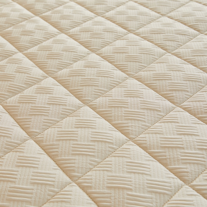 91家纺网 家纺一手货源 找家纺 祁恋婷 2024新款乳胶椰棕学生床垫【床垫遮盖物】 乳胶椰棕奶油白