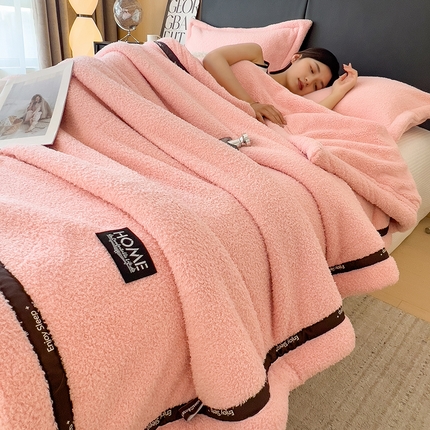 91家纺网 家纺一手货源 找家纺 （总）慕木家纺 2025新款纯色A类轻奢半边绒多功能毛毯直播爆款（可供跨境外贸抽空爆款首选）