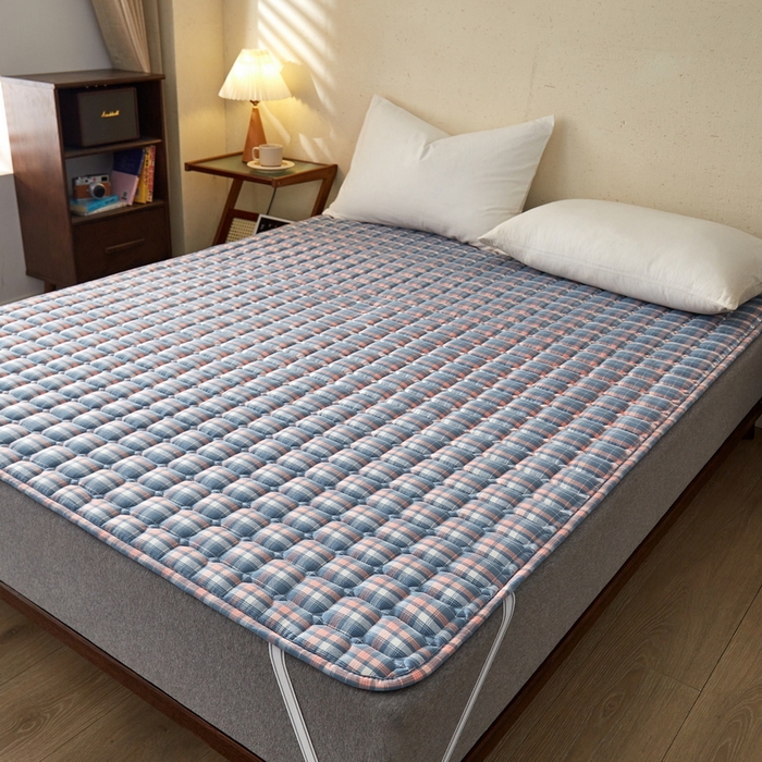 91家纺网 家纺一手货源 找家纺 祁恋婷 2024新款全棉水洗棉棉花床护垫 麦凯