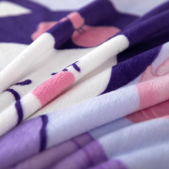 91家纺网 家纺一手货源 找家纺 侨鑫 2024新款法兰绒毛毯 兔芳华