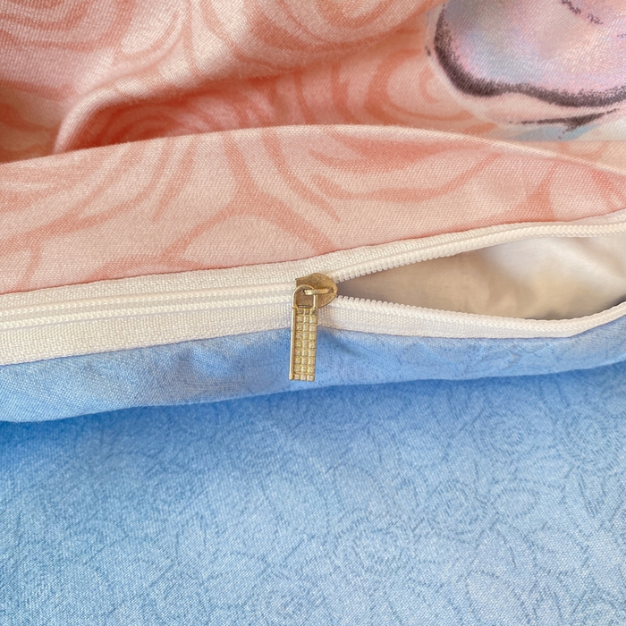 91家纺网 家纺一手货源 找家纺 2025新款植物羊绒大板磨毛活性印花四件套花舞悠然