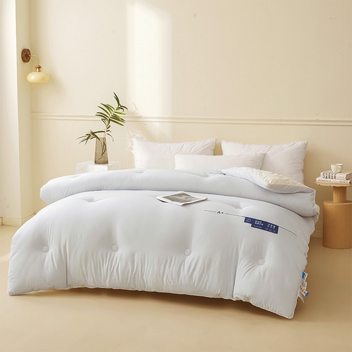 91家纺网 家纺一手货源 找家纺 荔禾家居 2024新款A类深睡眠系列大豆被子被芯 青城灰