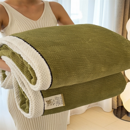 91家纺网 家纺一手货源 找家纺 （总）丝幔家纺 2025新款暖绒提花雕花多功能毛毯床单