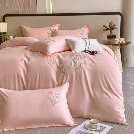 91家纺网 家纺一手货源 找家纺 （总）帛缔思 2024新款A类铂金棉水洗棉四件套-萱花草