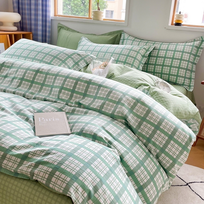 91家纺网 家纺一手货源 找家纺 大渔生活 2025新款全棉四件套 江南岸