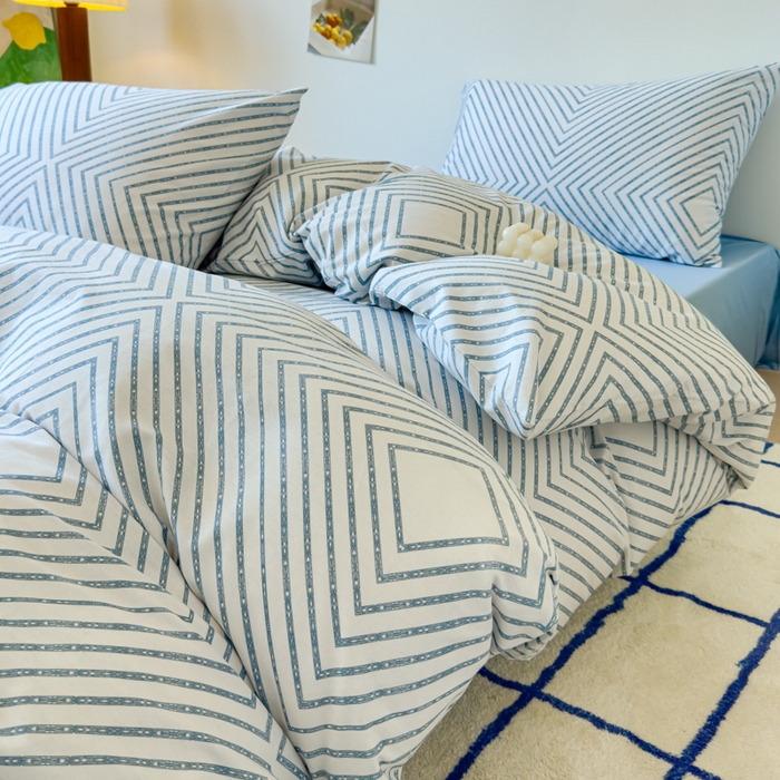 91家纺网 家纺一手货源 找家纺 感遇家纺 2024新款全棉印花四件套 品格