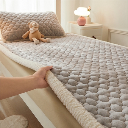 91家纺网 家纺一手货源 找家纺 （总）喜居 2024新款A类加厚牛奶绒床褥子学生床垫子薄床垫床褥垫