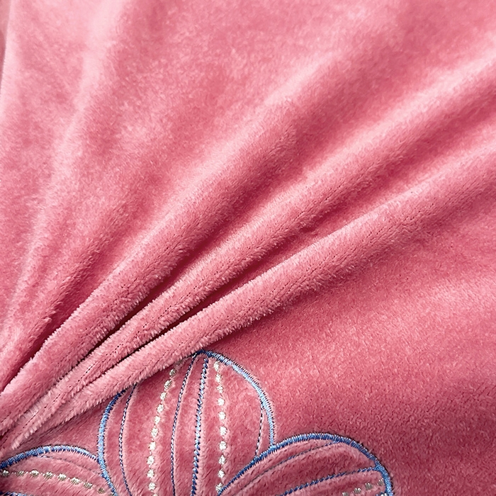 91家纺网 家纺一手货源 找家纺 陌乘坊家纺 2024新款牛奶绒刺绣四件套-倾城系列 倾城-豆沙色