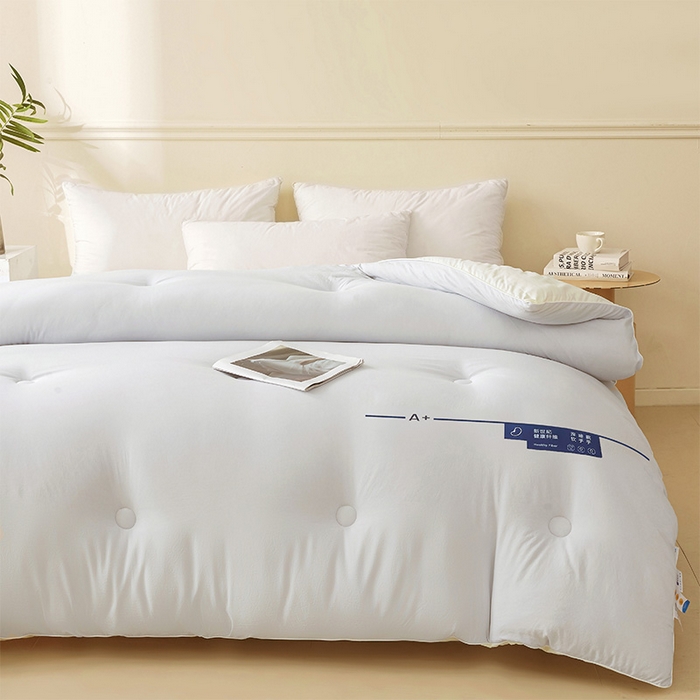 91家纺网 家纺一手货源 找家纺 荔禾家居 2024新款A类深睡眠系列大豆被子被芯 青城灰