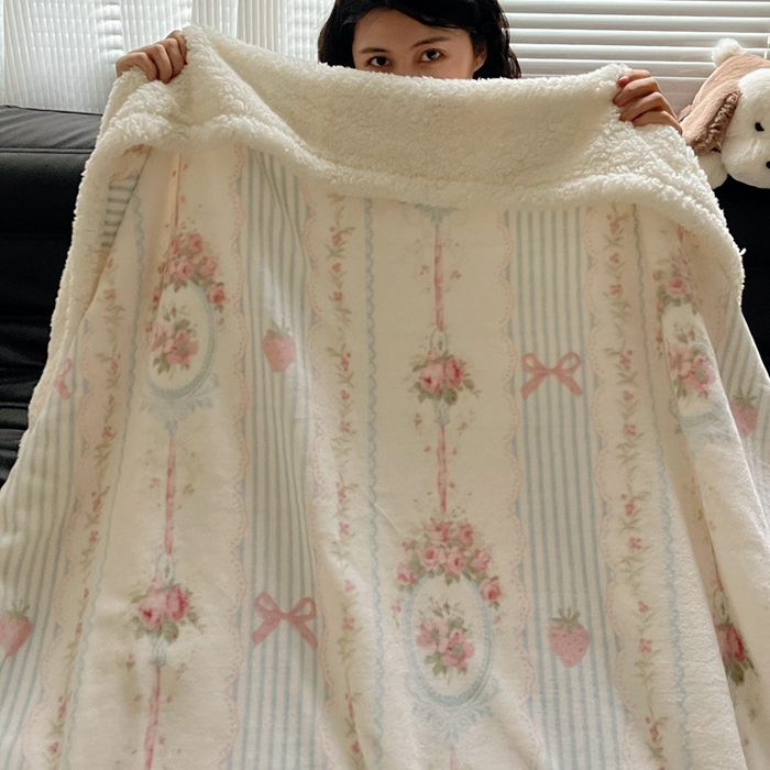 91家纺网 家纺一手货源 找家纺 萝莉家纺 2024秋冬新款多功能加厚牛奶绒羊羔绒多功能毛毯 苏茉