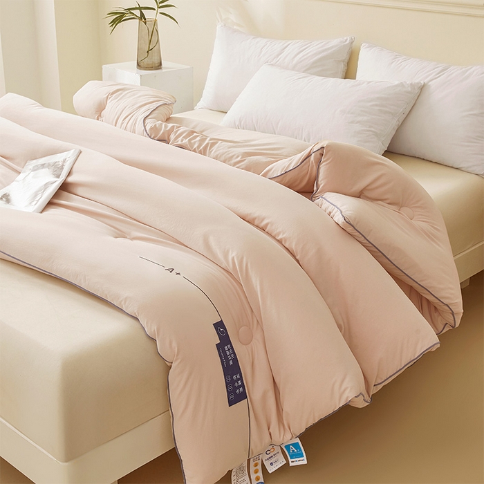 91家纺网 家纺一手货源 找家纺 荔禾家居 2024新款A类深睡眠系列大豆被子被芯 贝壳粉