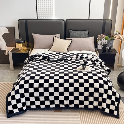 91家纺网 家纺一手货源 找家纺 （总）法莱妮毛毯 2025新款A类双层加厚拉舍尔天丝超柔云毯