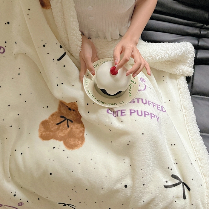 91家纺网 家纺一手货源 找家纺 萝莉家纺 2024秋冬新款多功能加厚牛奶绒羊羔绒多功能毛毯 毛绒熊