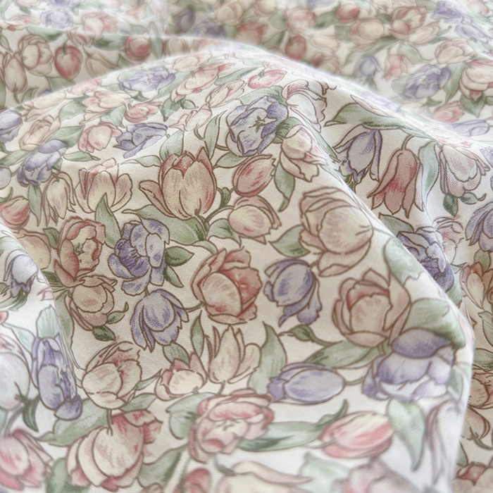 91家纺网 家纺一手货源 找家纺 安莱生活 2024新款全棉韩式小碎花系列四件套 玲珑花海