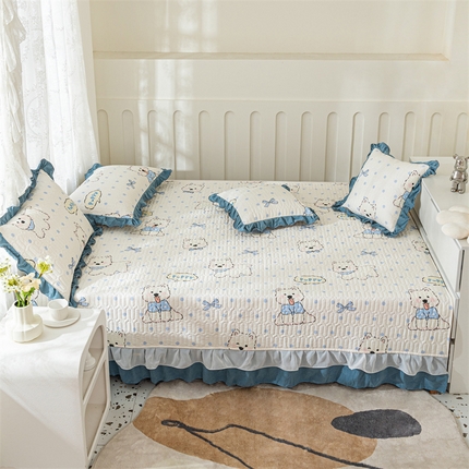 91家纺网 家纺一手货源 找家纺 （总）美优兰 2025新款全棉防滑榻榻米炕垫纯棉床盖三件套