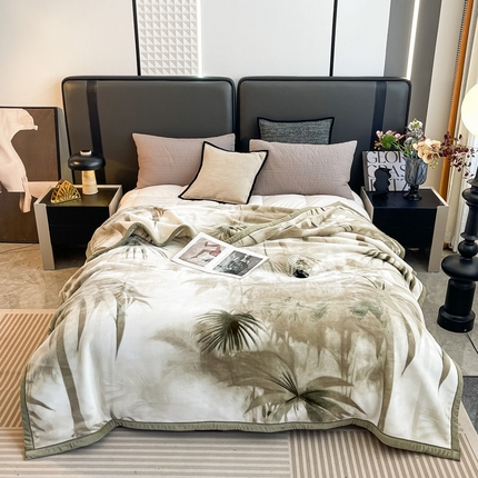 91家纺网 家纺一手货源 找家纺 （总）法莱妮毛毯 2025新款A类双层加厚拉舍尔天丝超柔云毯