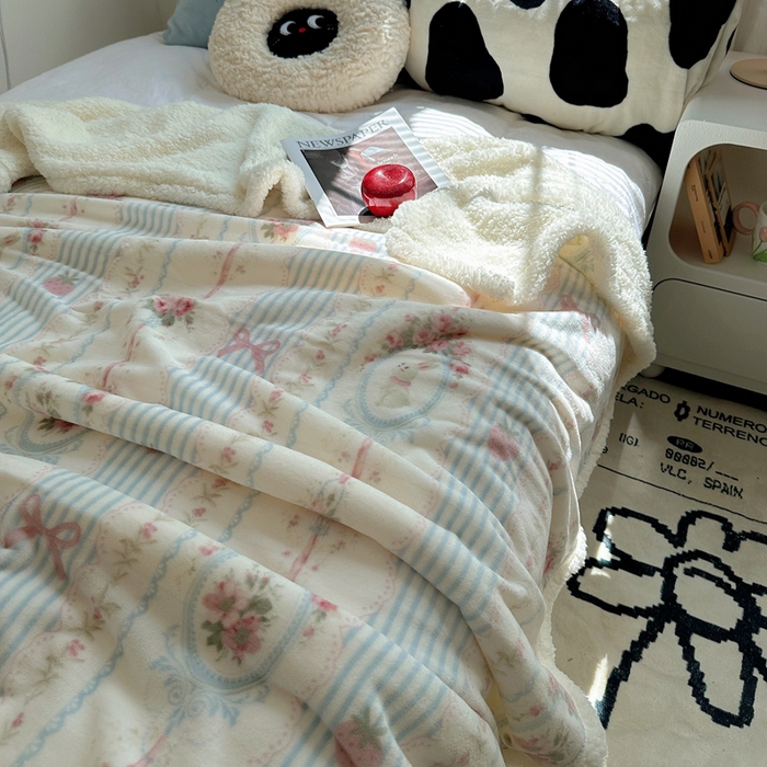 91家纺网 家纺一手货源 找家纺 萝莉家纺 2024秋冬新款多功能加厚牛奶绒羊羔绒多功能毛毯 苏茉