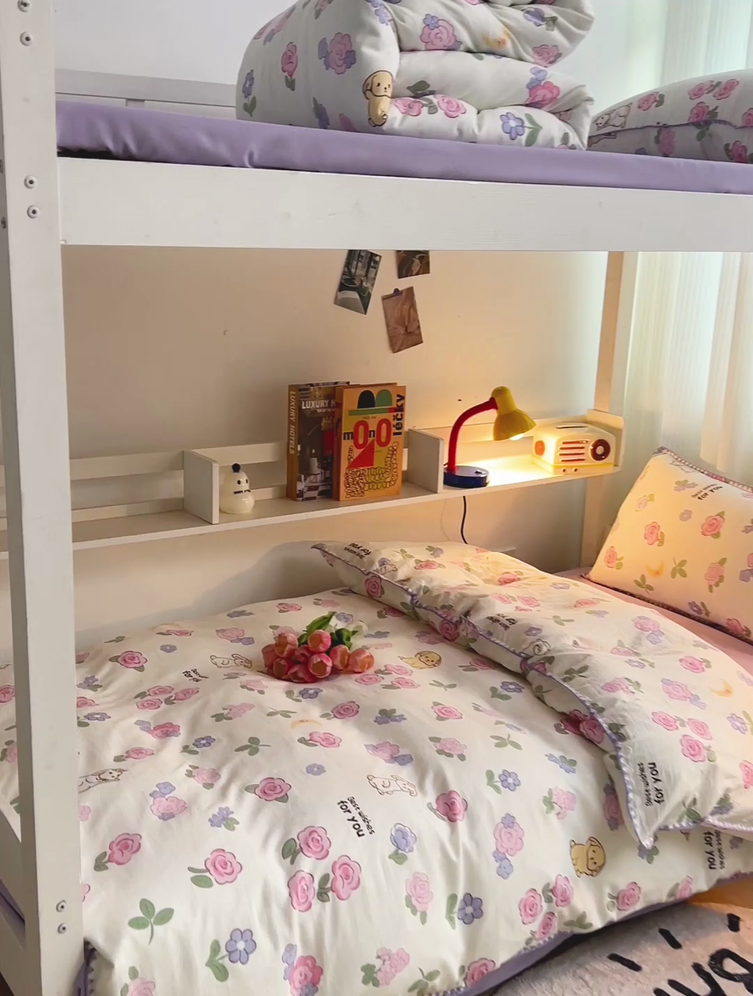 91家纺网 家纺一手货源 找家纺 贝扬思家纺 2024新款贝壳绣水洗双层纱系列-8月新品（学生三件套） 半眠日记