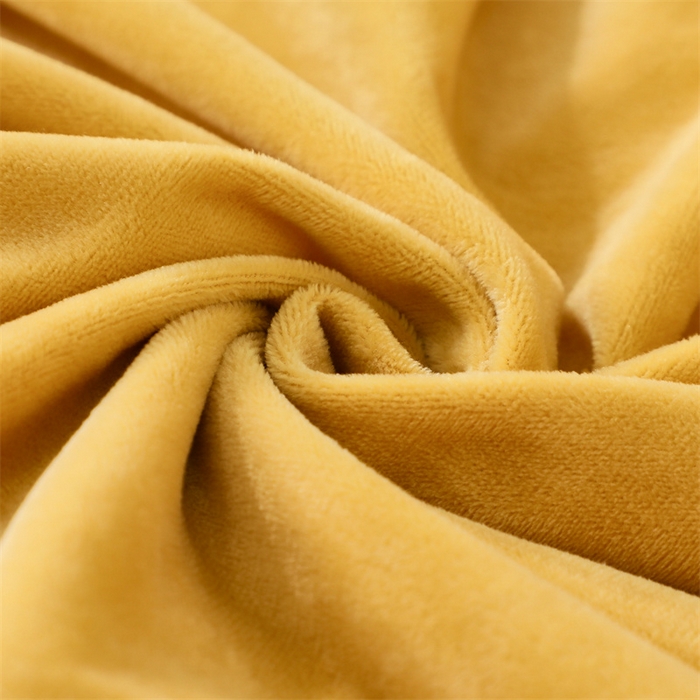 91家纺网 家纺一手货源 找家纺 卡迪亚家纺 2024新款宝宝绒绣花床盖款四件套-铃兰花 姜黄