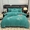 91家纺网 家纺一手货源 找家纺 陌乘坊家纺 2024新款牛奶绒刺绣四件套-倾城系列 倾城-孔雀绿