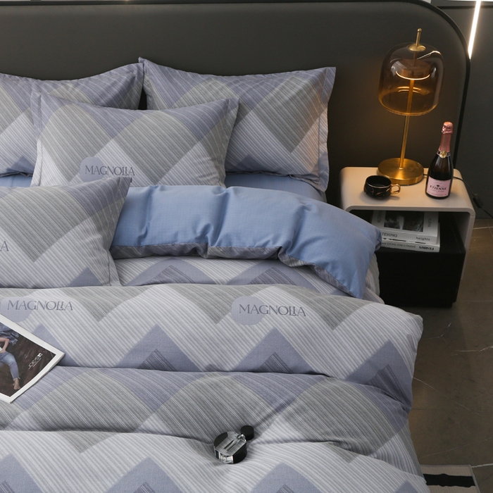 91家纺网 家纺一手货源 找家纺 大吉 2025新款加厚活性喷气磨毛棉四件套被套床单床笠学生单人三件套 奥斯丁