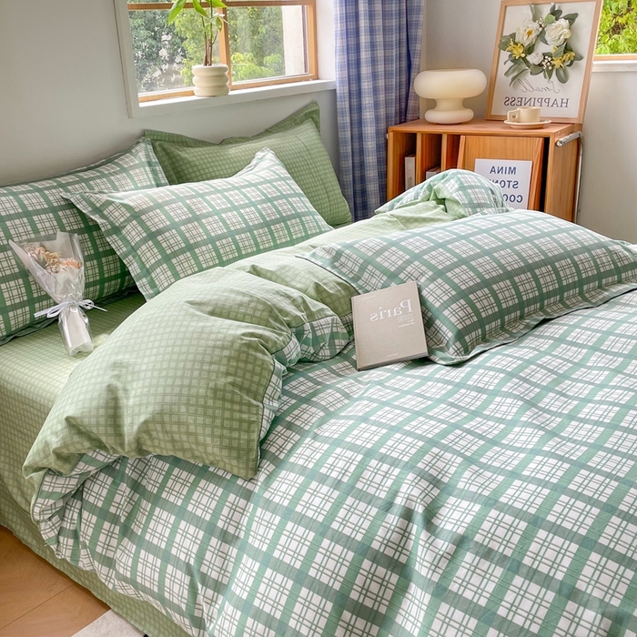 91家纺网 家纺一手货源 找家纺 大渔生活 2025新款全棉四件套 江南岸