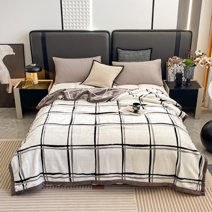 91家纺网 家纺一手货源 找家纺 （总）法莱妮毛毯 2025新款A类双层加厚拉舍尔天丝超柔云毯