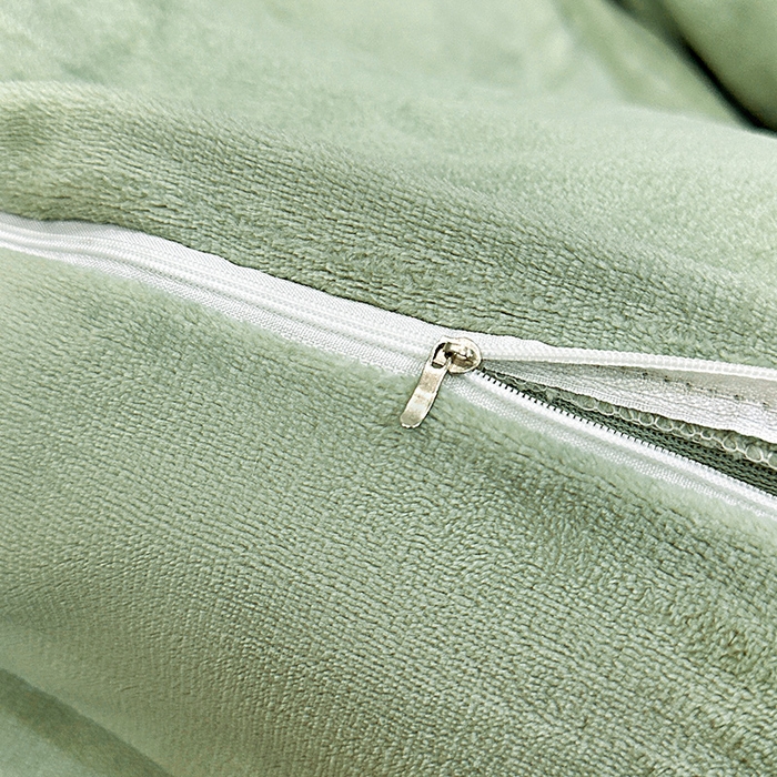 91家纺网 家纺一手货源 找家纺 陌乘坊家纺 2024新款牛奶绒刺绣四件套-倾城系列 倾城-果绿色