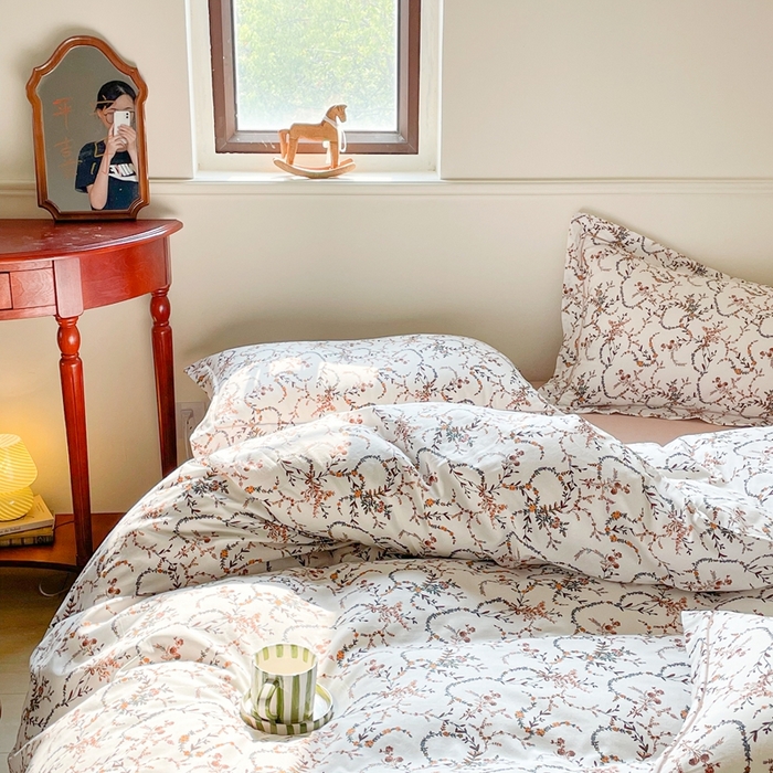 91家纺网 家纺一手货源 找家纺 大渔生活 2025新款全棉四件套 司藤