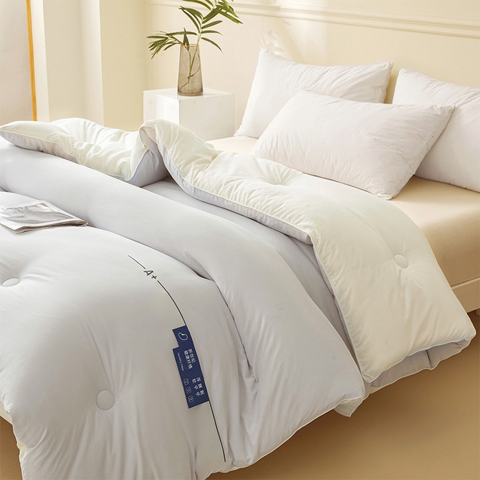 91家纺网 家纺一手货源 找家纺 荔禾家居 2024新款A类深睡眠系列大豆被子被芯 青城灰