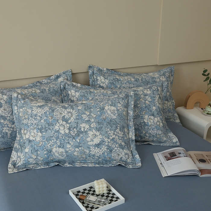 91家纺网 家纺一手货源 找家纺 大吉 2025新款加厚活性喷气磨毛棉四件套被套床单床笠学生单人三件套 幽梦