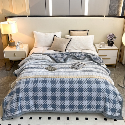 91家纺网 家纺一手货源 找家纺 （总）法莱妮毛毯 2025新款A类双层加厚拉舍尔天丝超柔云毯