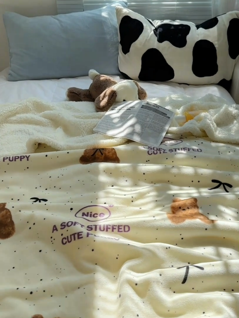 91家纺网 家纺一手货源 找家纺 萝莉家纺 2024秋冬新款多功能加厚牛奶绒羊羔绒多功能毛毯 毛绒熊