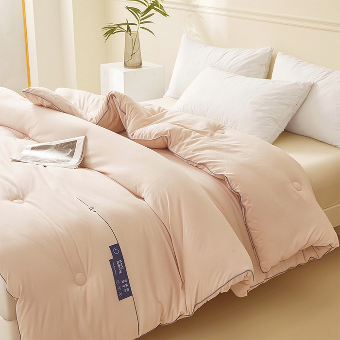 91家纺网 家纺一手货源 找家纺 荔禾家居 2024新款A类深睡眠系列大豆被子被芯 贝壳粉