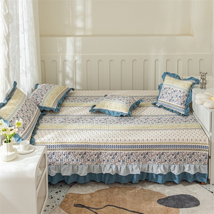 91家纺网 家纺一手货源 找家纺 （总）美优兰 2025新款全棉防滑榻榻米炕垫纯棉床盖三件套