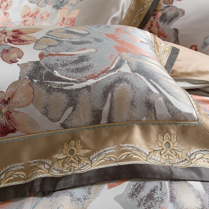 91家纺网 家纺一手货源 找家纺 （总）至爱今生 2024新款100支全棉色织提花四件套-盛世繁华