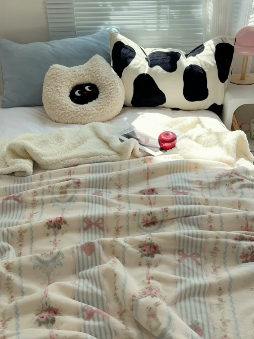 91家纺网 家纺一手货源 找家纺 萝莉家纺 2024秋冬新款多功能加厚牛奶绒羊羔绒多功能毛毯 苏茉