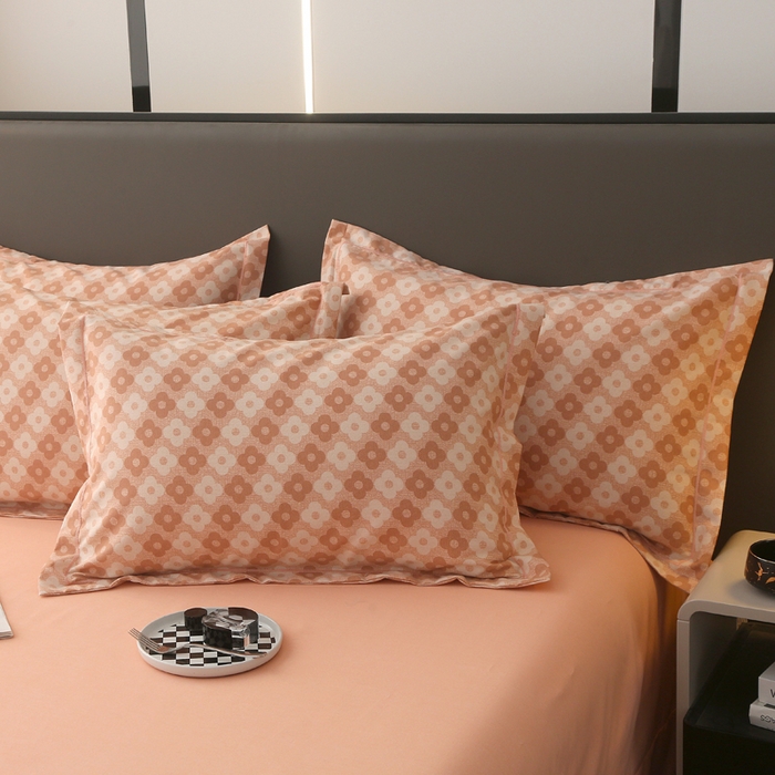 91家纺网 家纺一手货源 找家纺 大吉 2025新款加厚活性喷气磨毛棉四件套被套床单床笠学生单人三件套 梵克雅