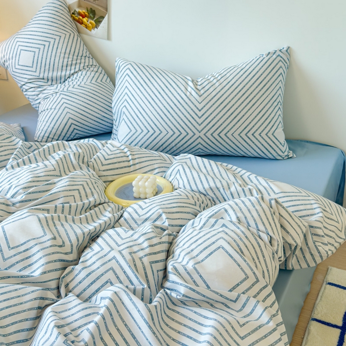 91家纺网 家纺一手货源 找家纺 感遇家纺 2024新款全棉印花四件套 品格