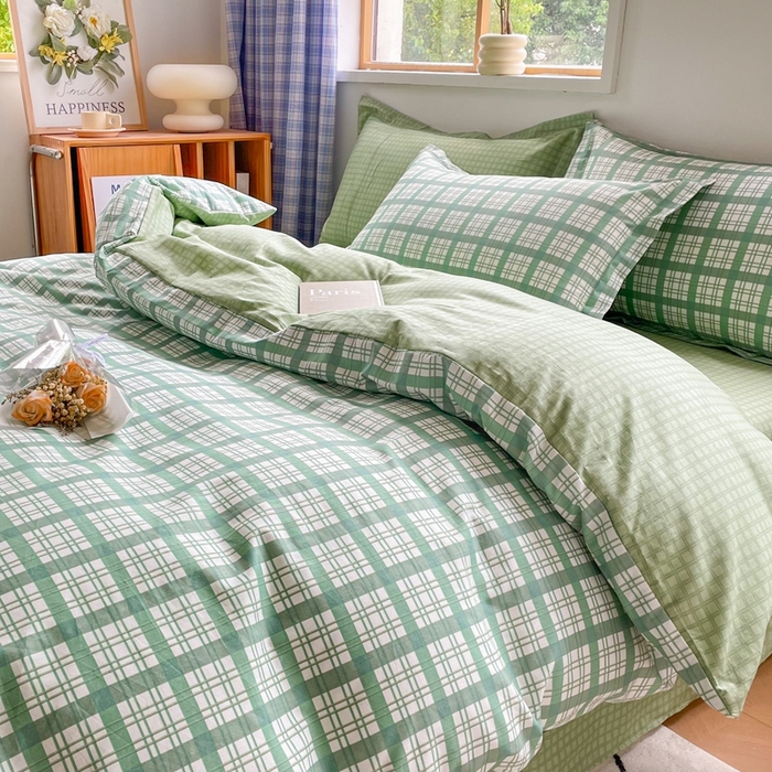 91家纺网 家纺一手货源 找家纺 大渔生活 2025新款全棉四件套 江南岸