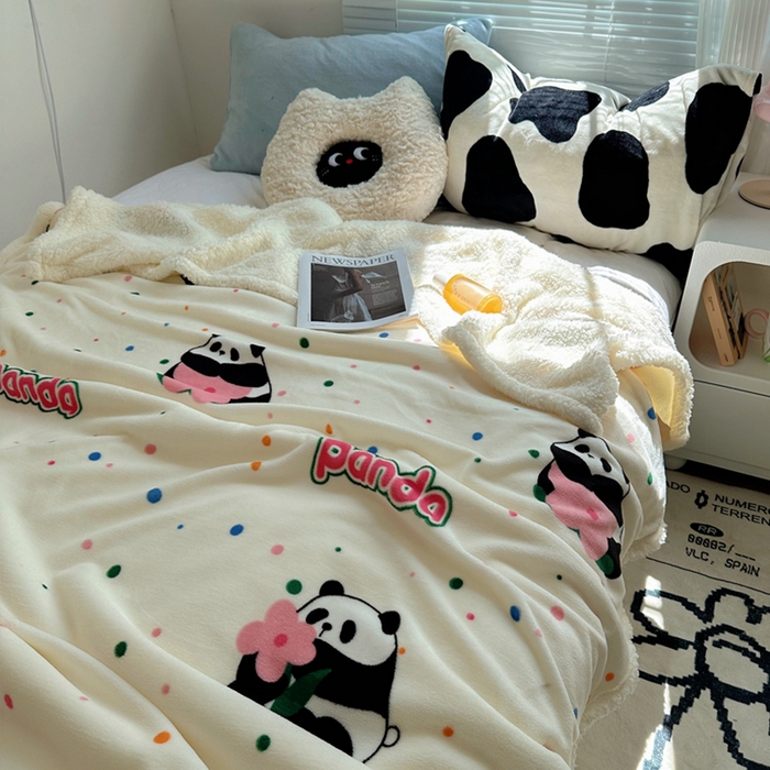 91家纺网 家纺一手货源 找家纺 （总）萝莉家纺 2024秋冬新款多功能加厚牛奶绒羊羔绒多功能毛毯