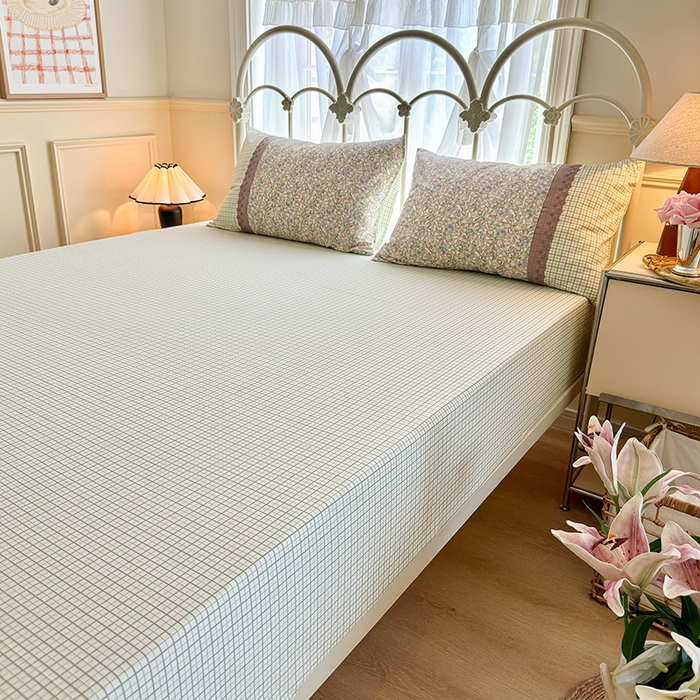 91家纺网 家纺一手货源 找家纺 安莱生活 2024新款全棉韩式小碎花系列四件套 玲珑花海