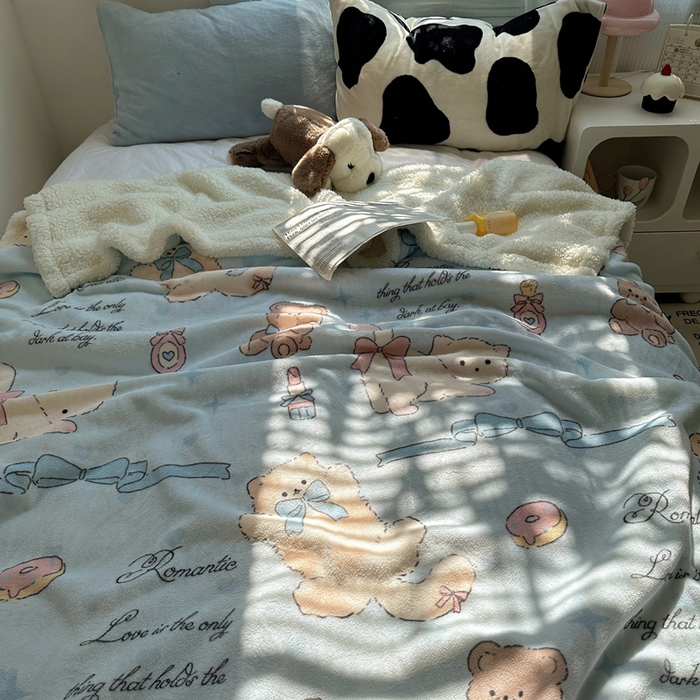 91家纺网 家纺一手货源 找家纺 萝莉家纺 2024秋冬新款多功能加厚牛奶绒羊羔绒多功能毛毯 生日礼物