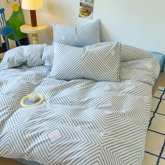 91家纺网 家纺一手货源 找家纺 感遇家纺 2024新款全棉印花四件套 品格