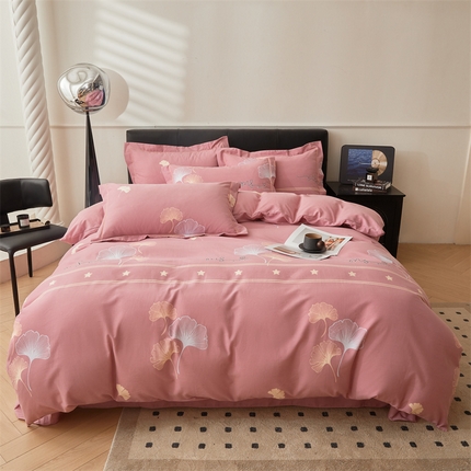 91家纺网 家纺一手货源 找家纺 （总）缦彩（支持一件定制）2024新品喷气生态加厚长绒棉纯棉全棉磨毛印花四件套轻奢床单