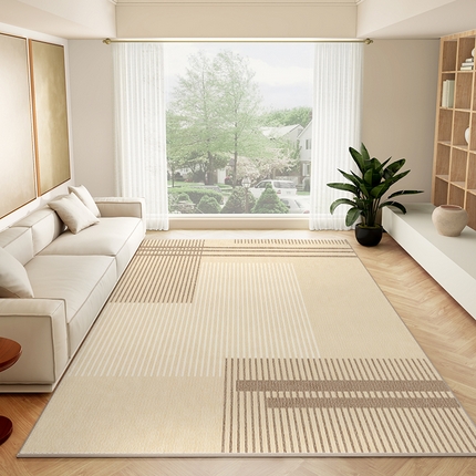 91家纺网 家纺一手货源 找家纺 （总）卡初家居（原微来） 2025秋冬新品暖色简约荷兰绒客厅系列地毯