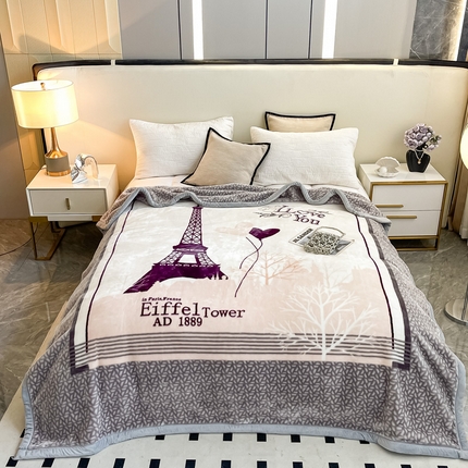 91家纺网 家纺一手货源 找家纺 （总）法莱妮毛毯 2025新款A类双层加厚拉舍尔天丝超柔云毯